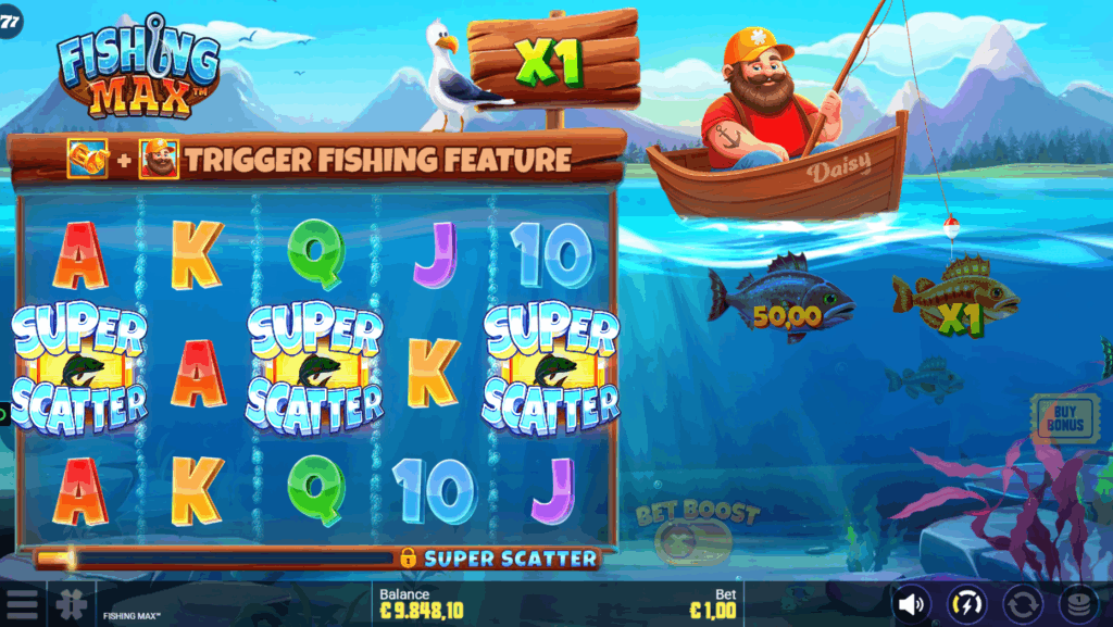 Landing Scatters or Super Scatters on Reels 1, 3, & 5 Triggers the Respective Free Spins Mode