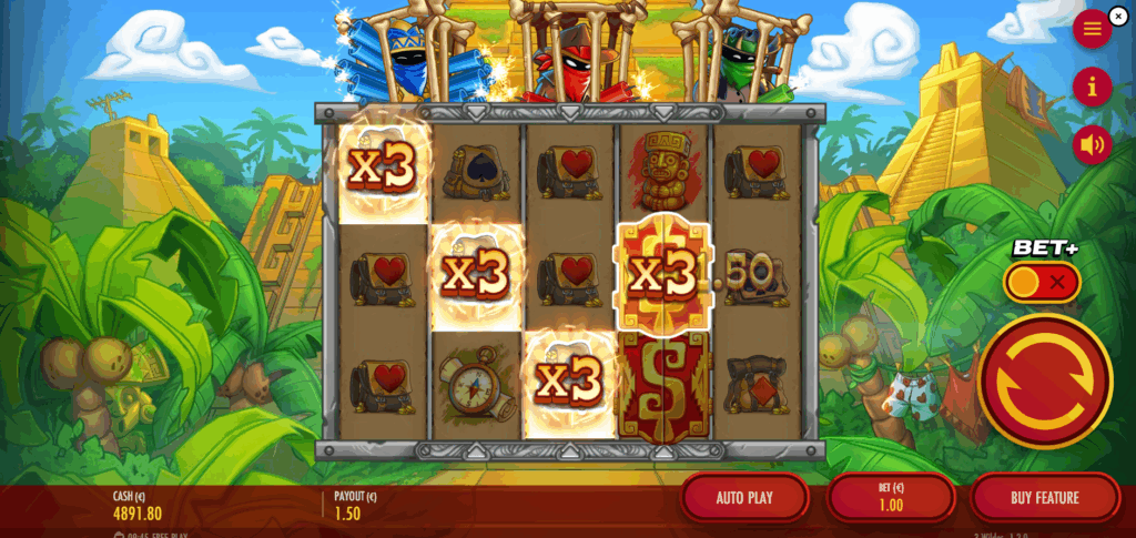 Multiplier Wilds as Part of a Win Will Apply Their Values to the Total Win Amount