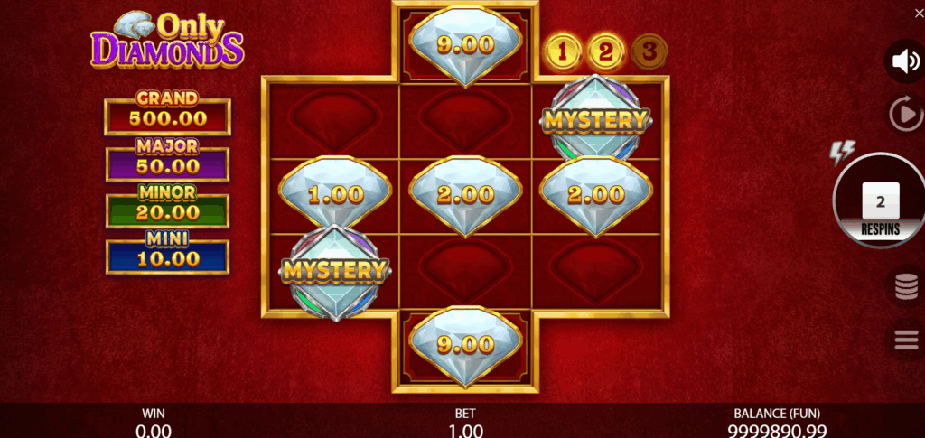 Only Diamonds Bonus Game