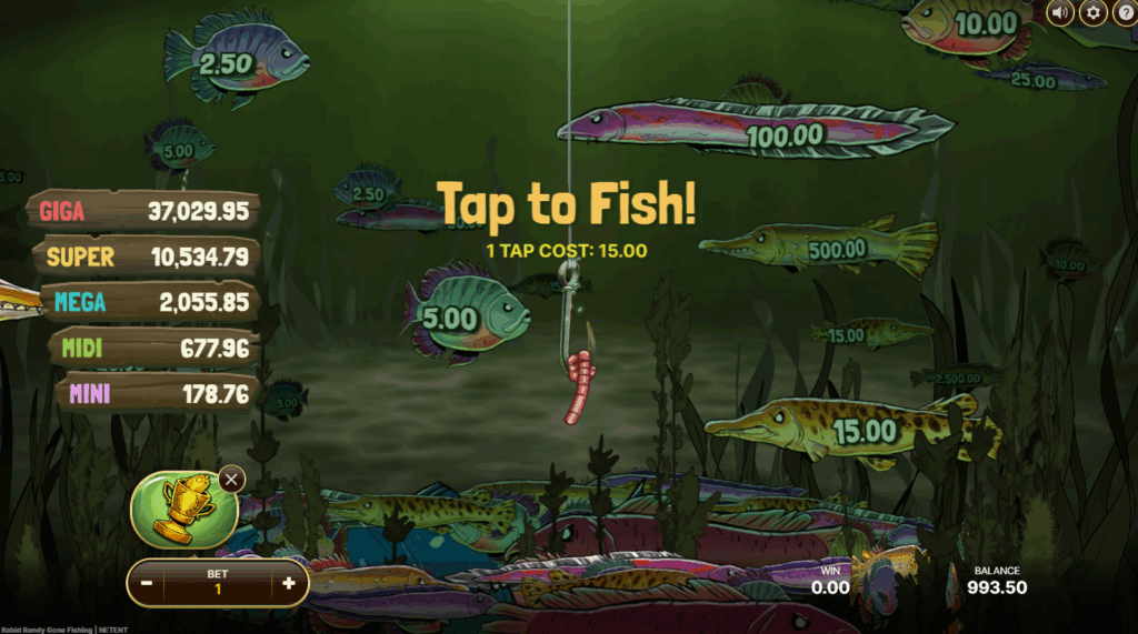 Rabid Randy Gone Fishing Jackpot Game