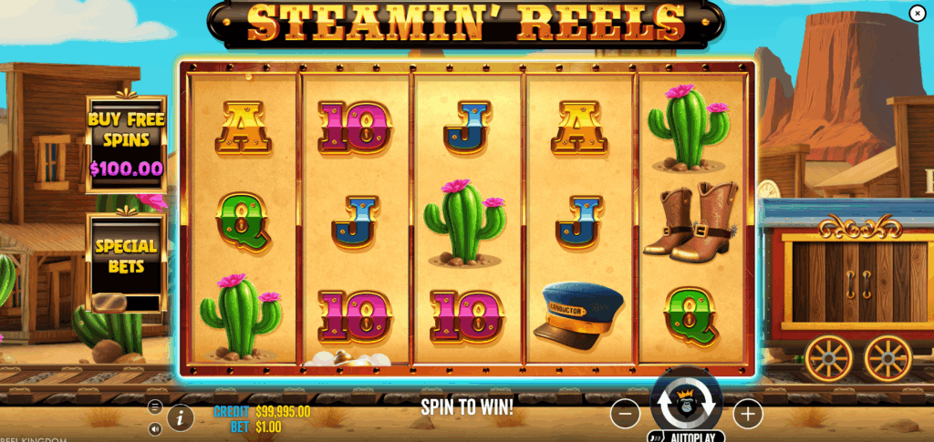 Steamin' Reels Base Game