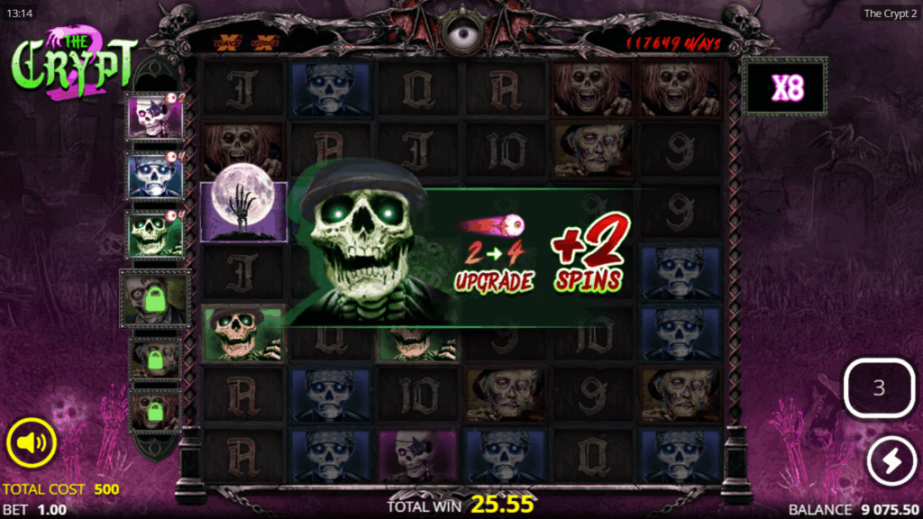 The Crypt 2 Entombed Spins