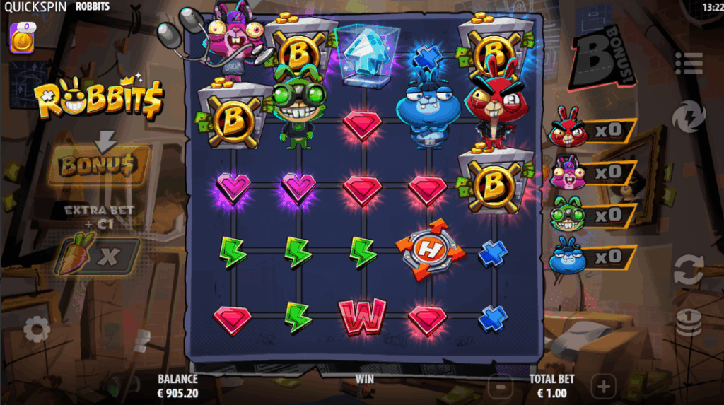 The Free Spins Mode Triggers When Rabbits Collect Bonus Scatters From the Reels