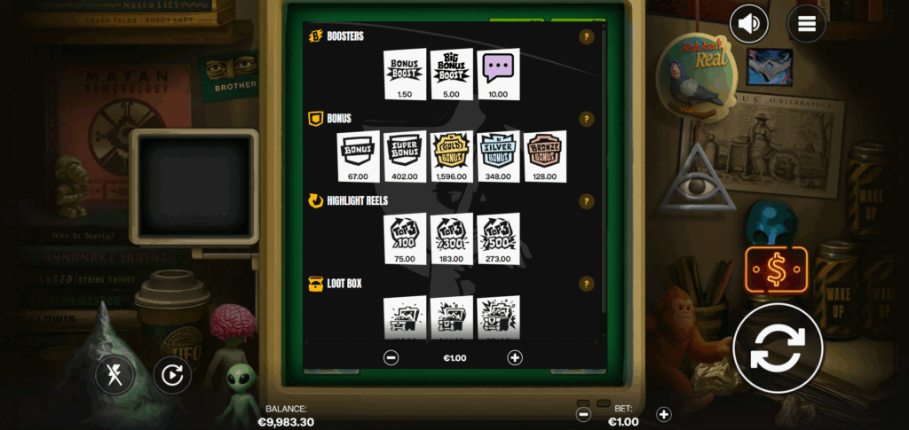 Truth Boosters & Bonus Buy Options