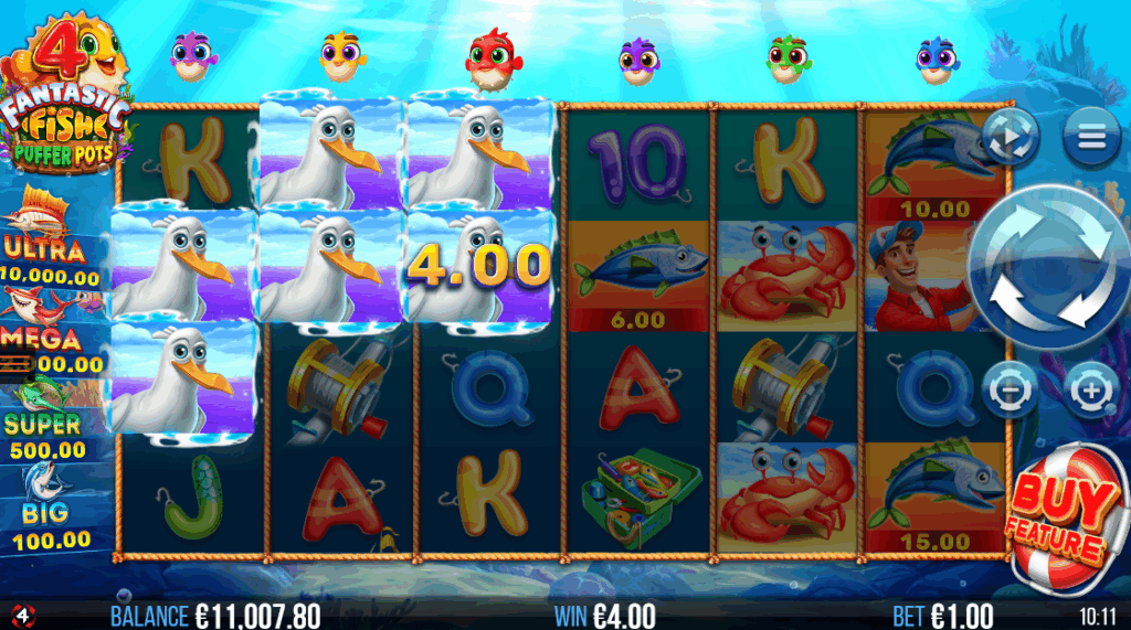 Winning Combinations Occur When 2-6 Identical Symbols Land on Adjacent Reels