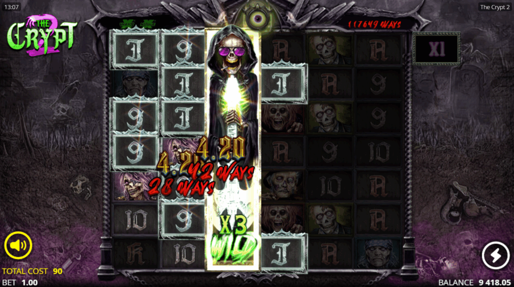 xNudge Wilds Expand to Fill The Reel, Awarding a Multiplier That Applies to All Wins it is a Part of