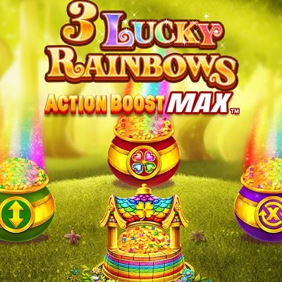 Play 3 Lucky Rainbows Action Boost Max Slot Game