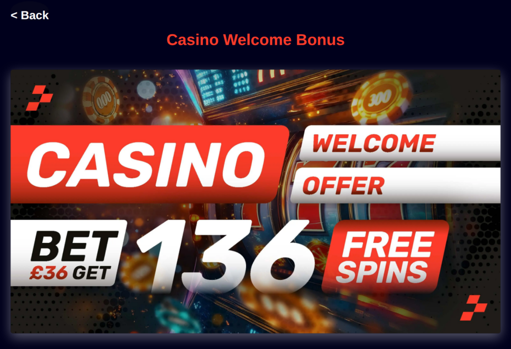 36Vegas Casino Welcome Offer