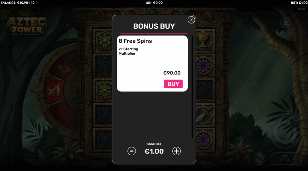 Aztec Tower DreamBet & Bonus Buy Options