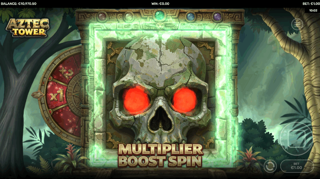 Aztec Tower Multiplier Boost Feature