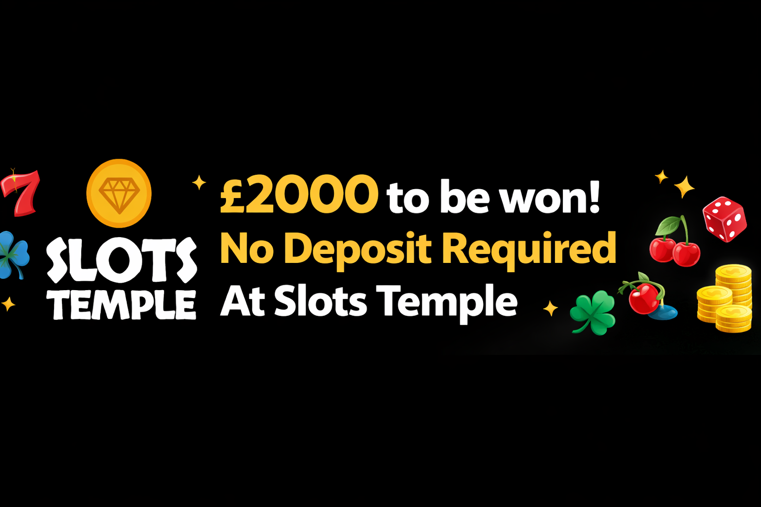 £2000 to be won! No Deposit Required At Slots Temple