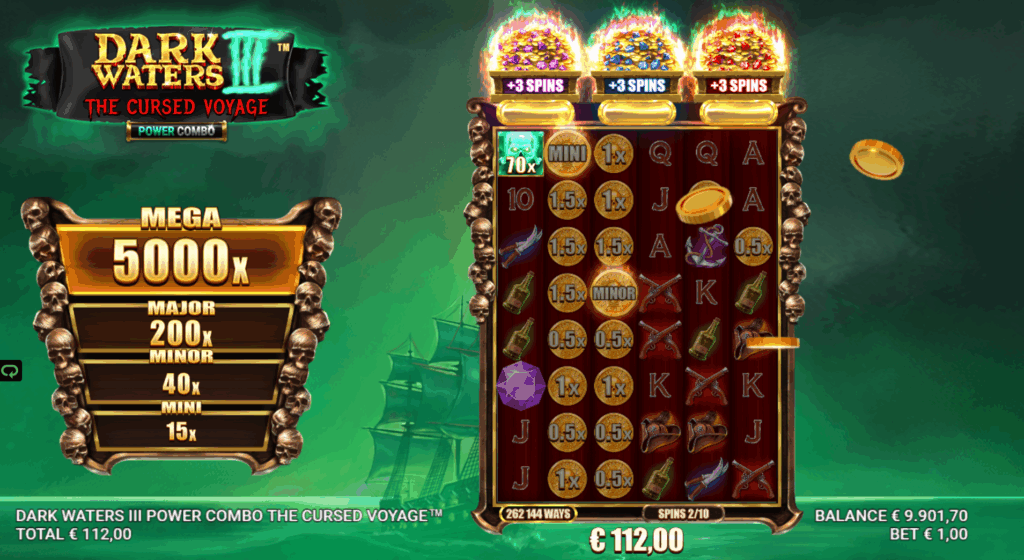 Dark Waters 3 Power Combo The Cursed Voyage Free Spins
