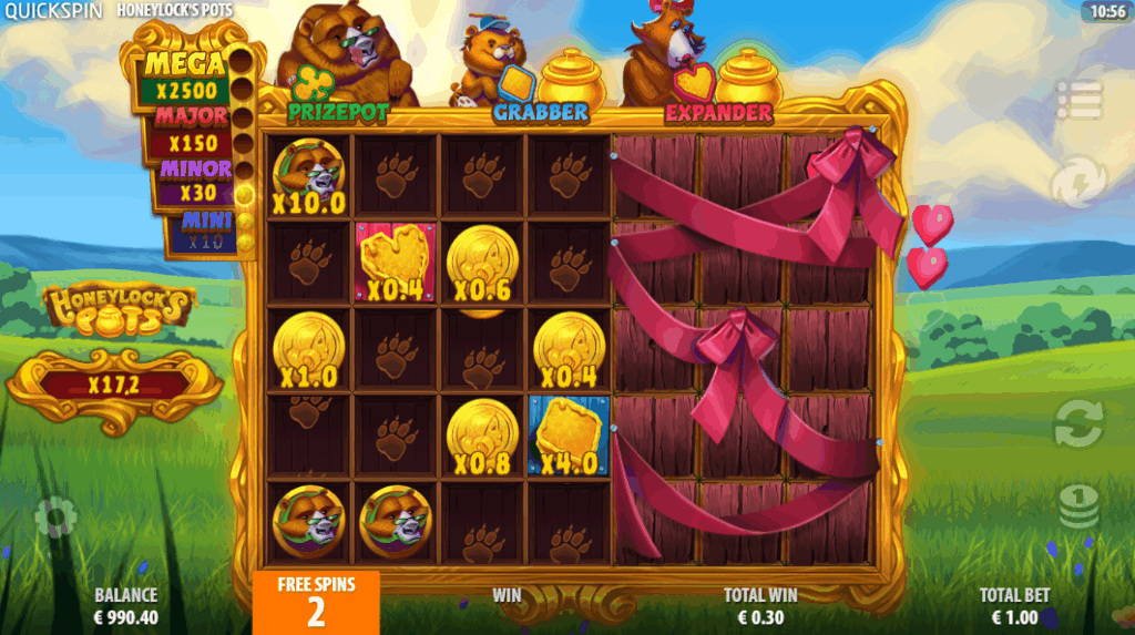 Honeylock's Pots Prizepot Bonus Game
