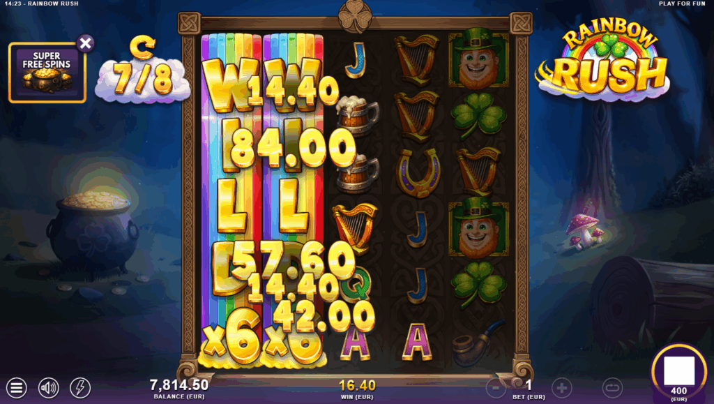 Rainbow Rush Super Free Spins