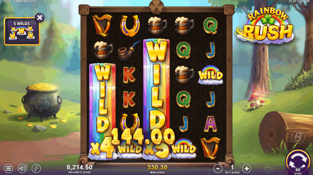 Rainbow Rush Wild Features