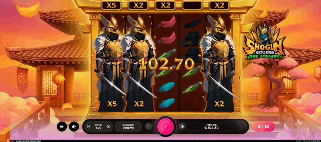 Shogun Skylord Jade Empress Free Spins