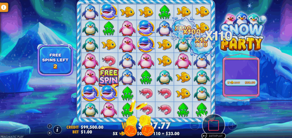 Snow Party Super Free Spins