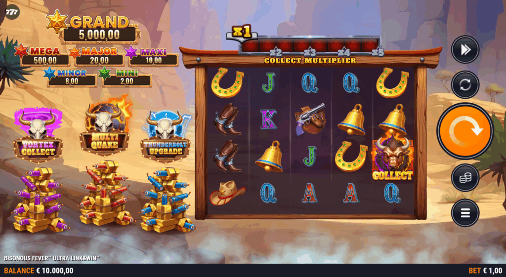 Bisonous Fever Ultra Link & Win Base Game