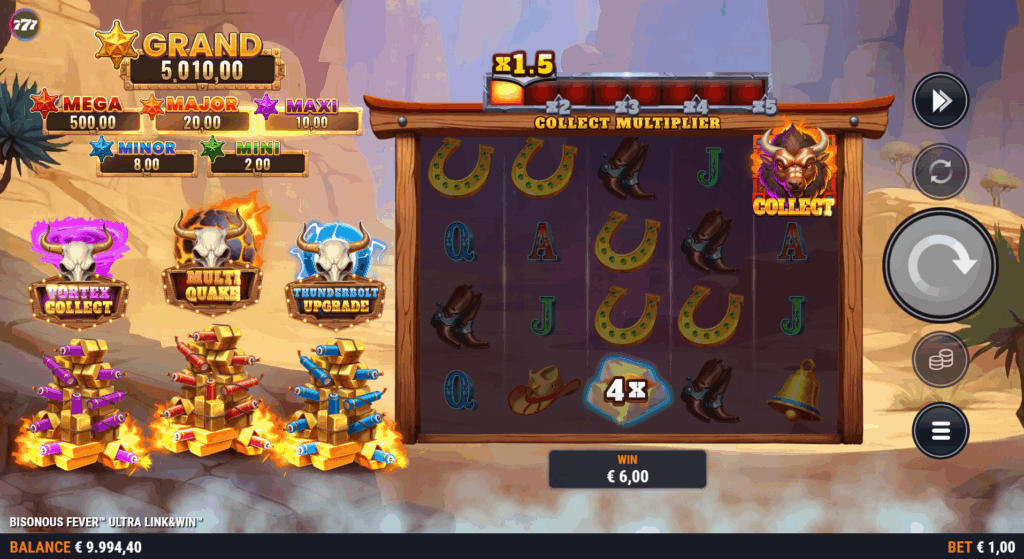 Bisonous Fever Ultra Link & Win Collect Feature