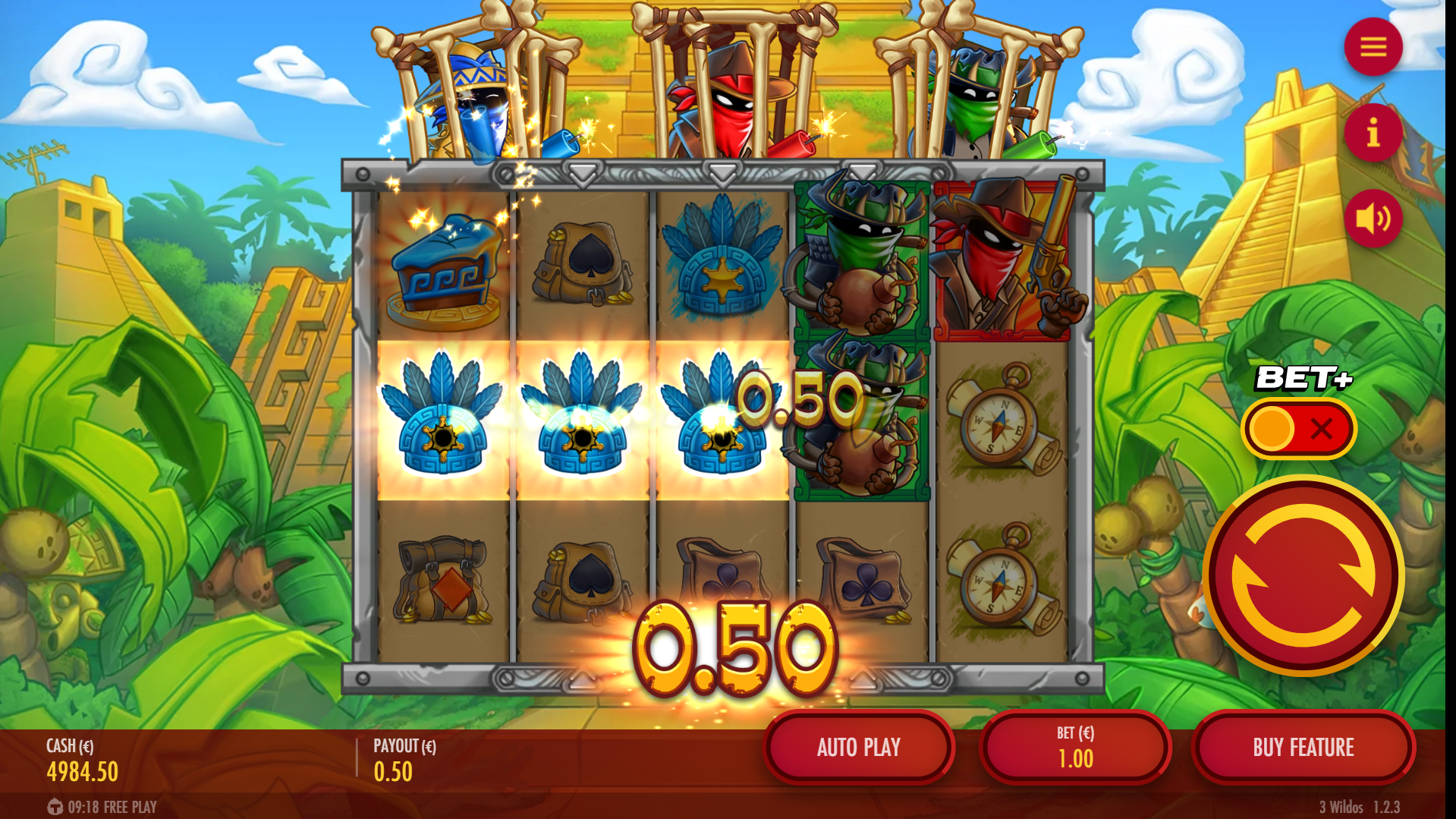 3 Wildos big win spin result