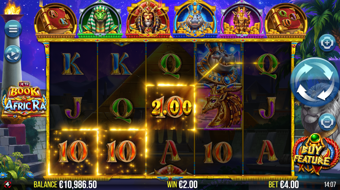Book of AfricRa slot game play