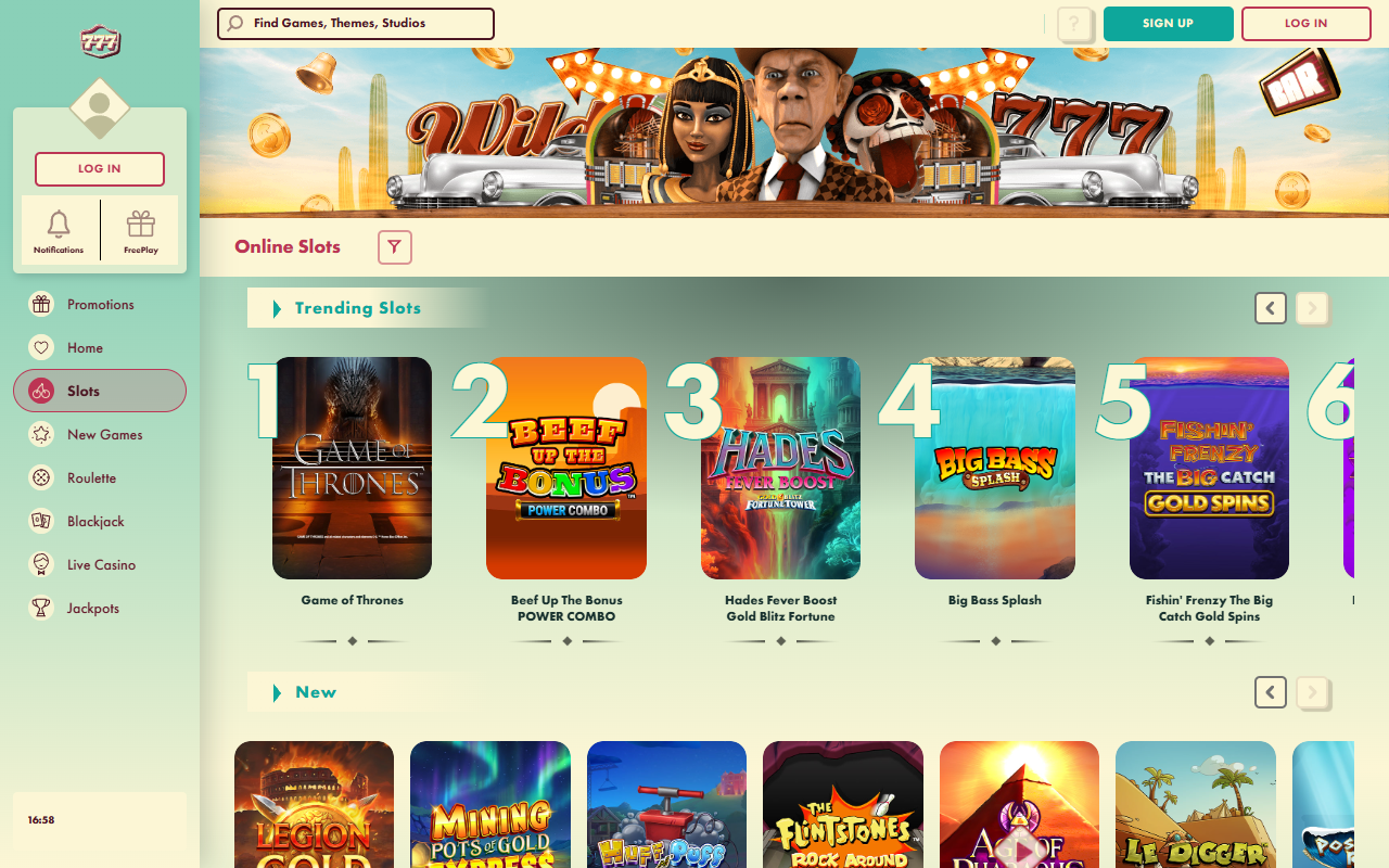 777 Casino slots screenshot