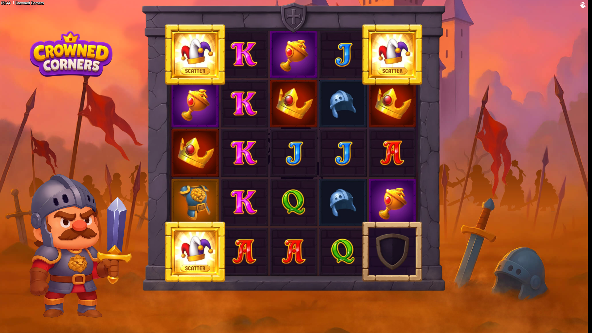 Crowned Corners free spins trigger