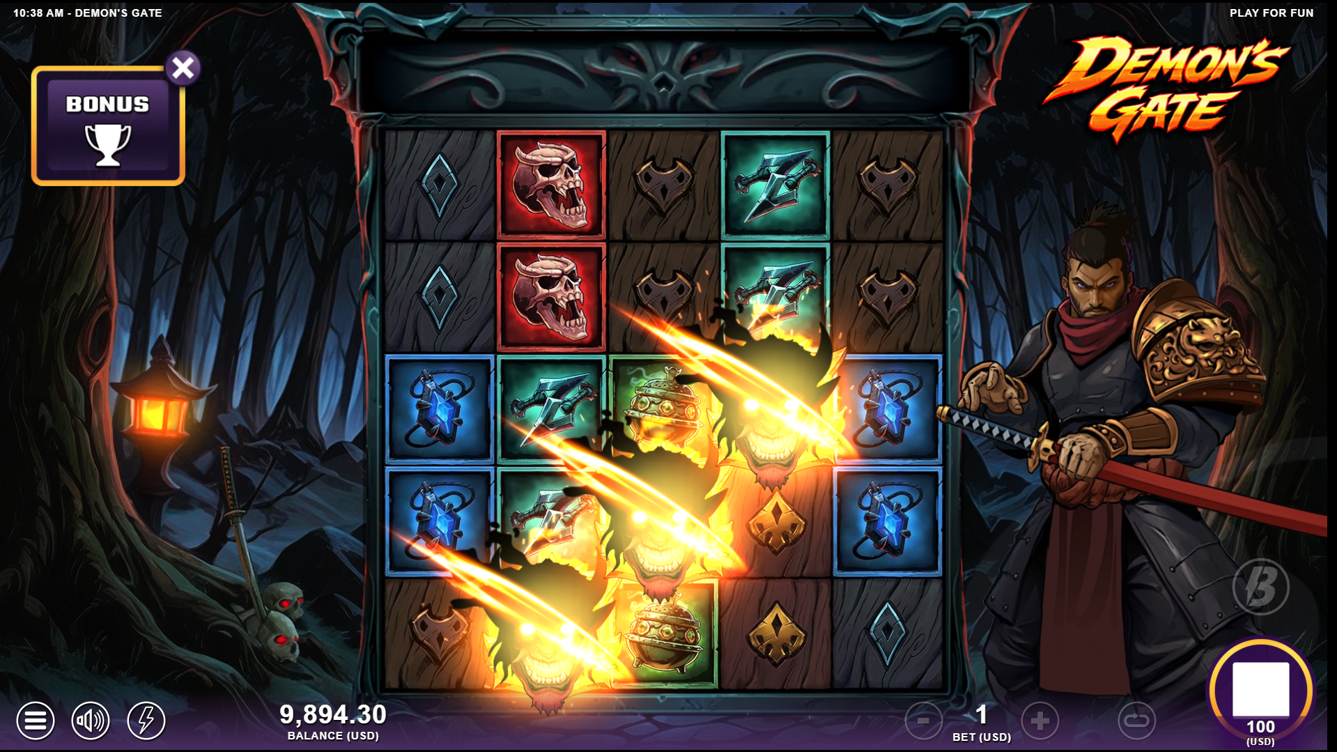 Demon's Gate Free Spins Trigger