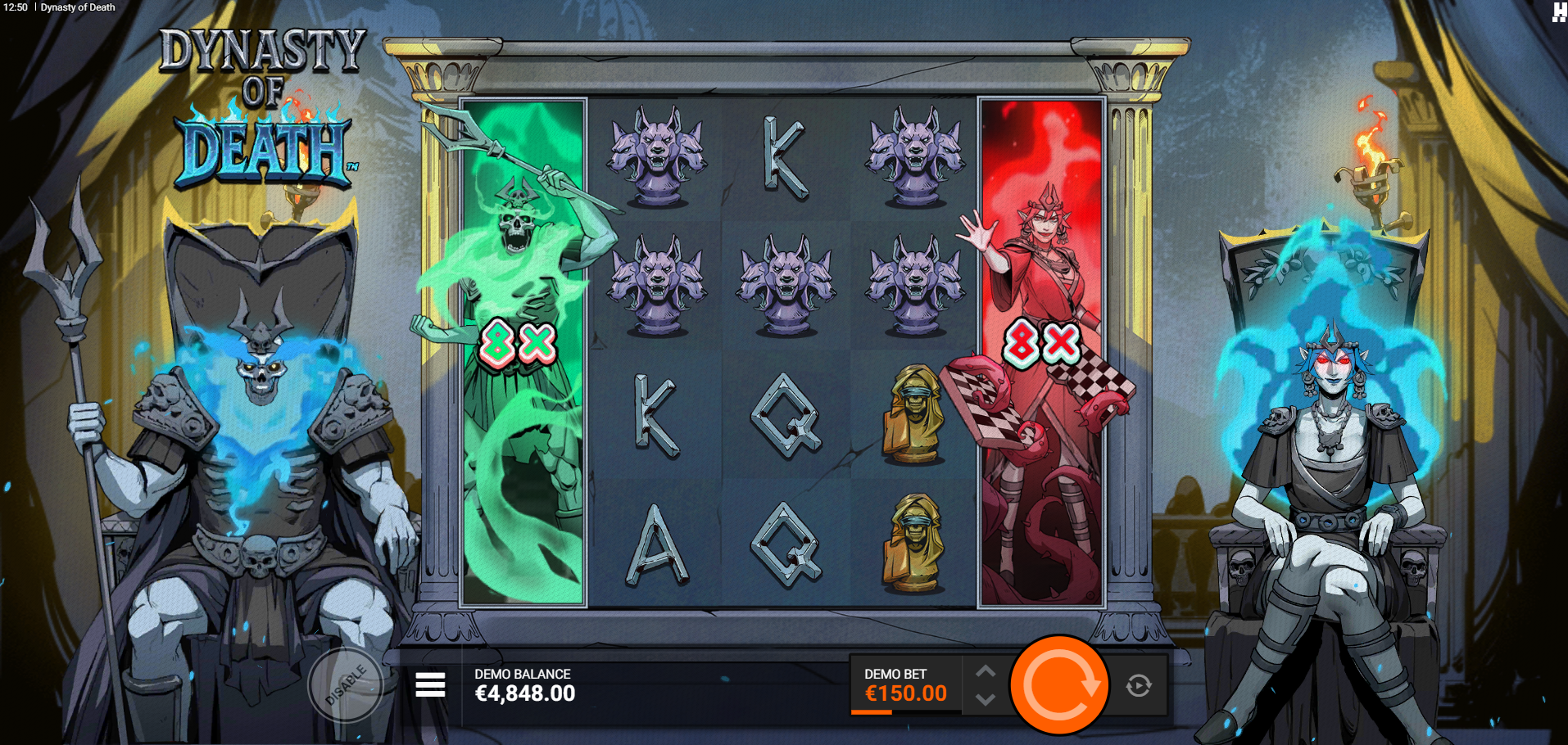 Dynasty of Death Dual Reels feature screenshot