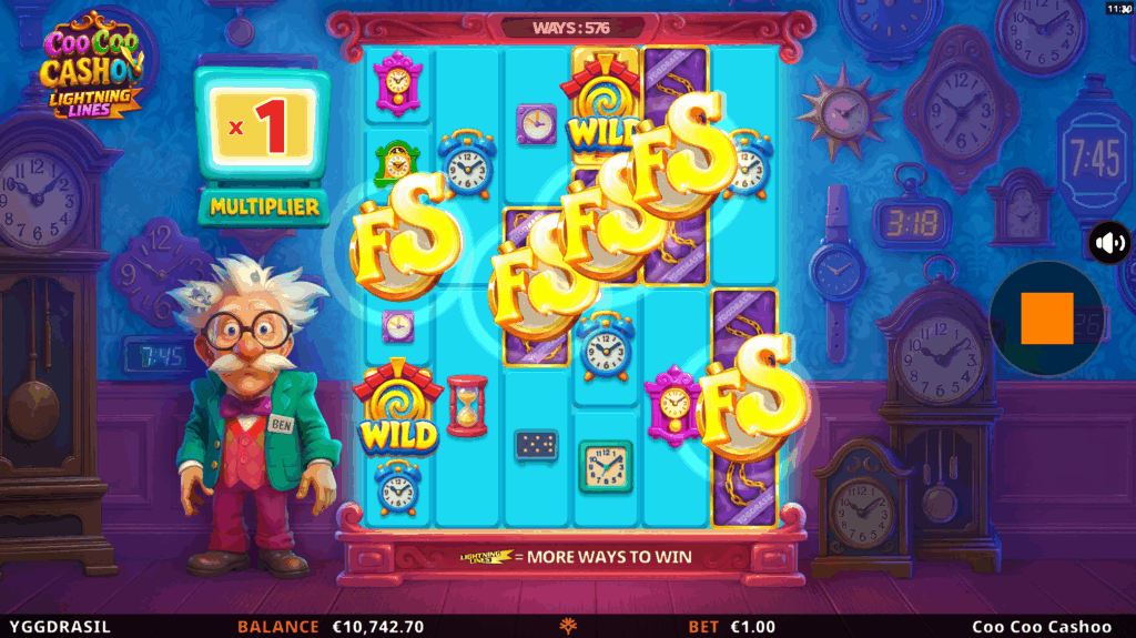 Coo Coo Cashoo Lightning Lines Free Spins
