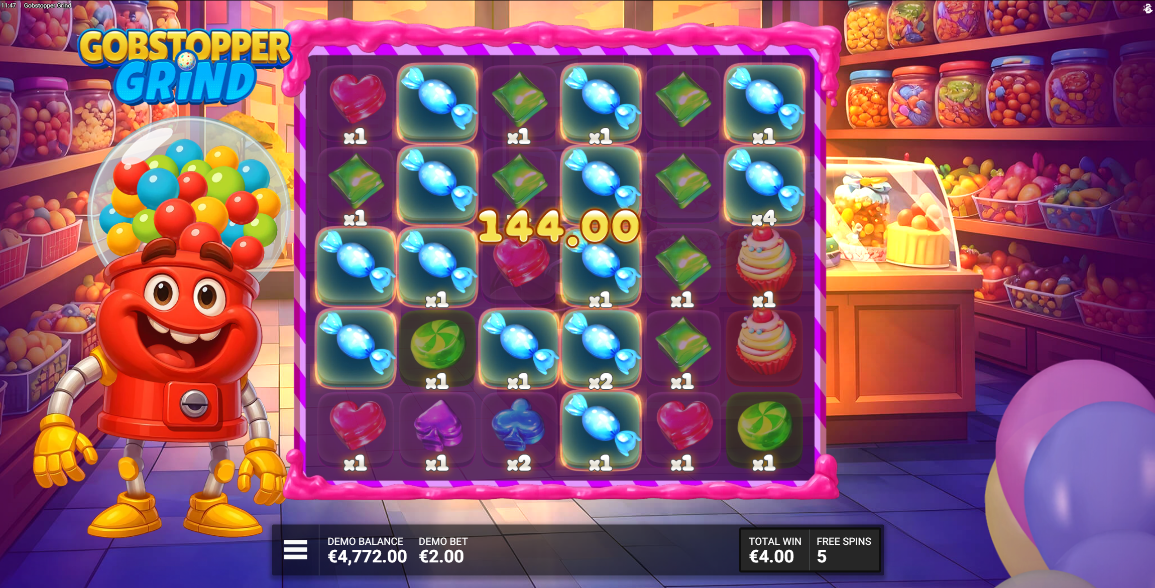 Big win in the bonus feature