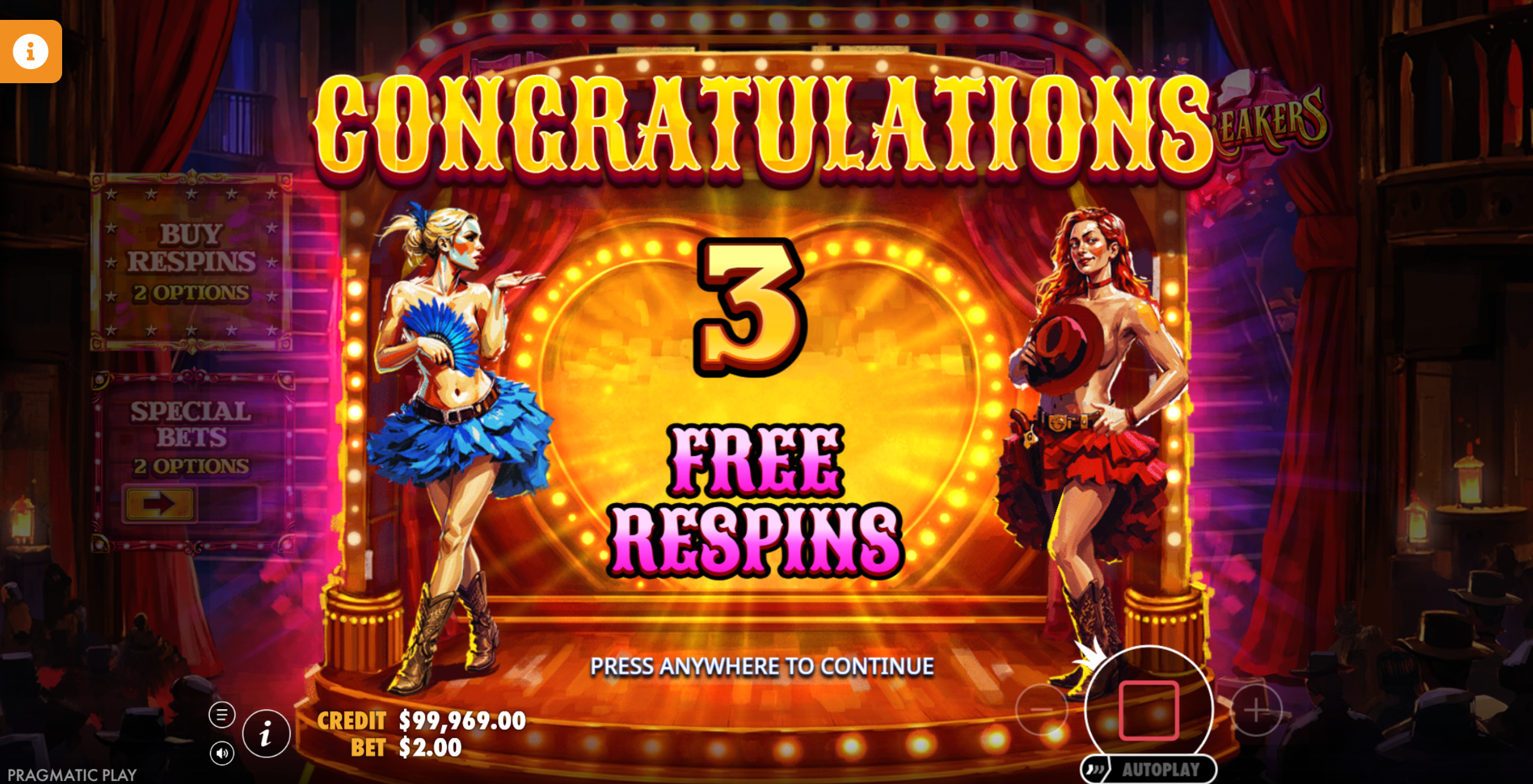 Heartbreakers Coin Respin Feature with 3 Free Respins