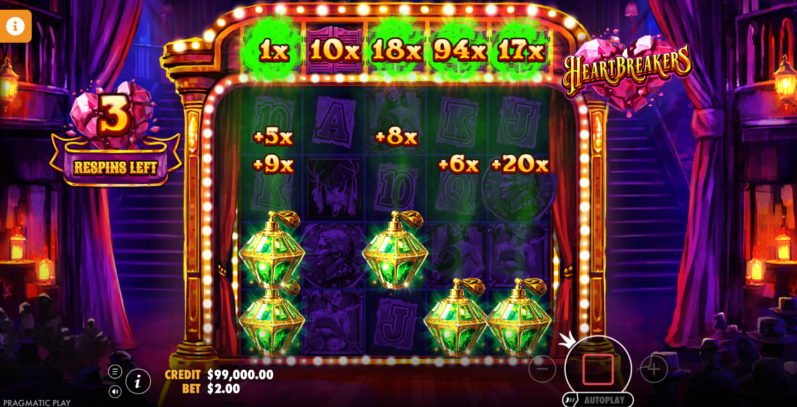 Heartbreakers Super Respins feature