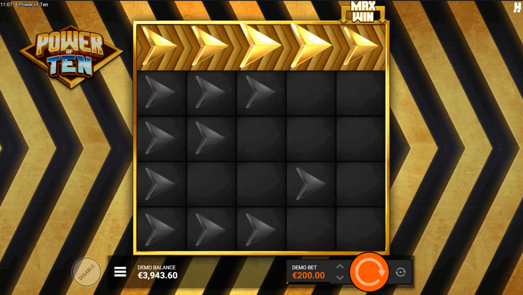 Power of Ten High-Roller Featurespins