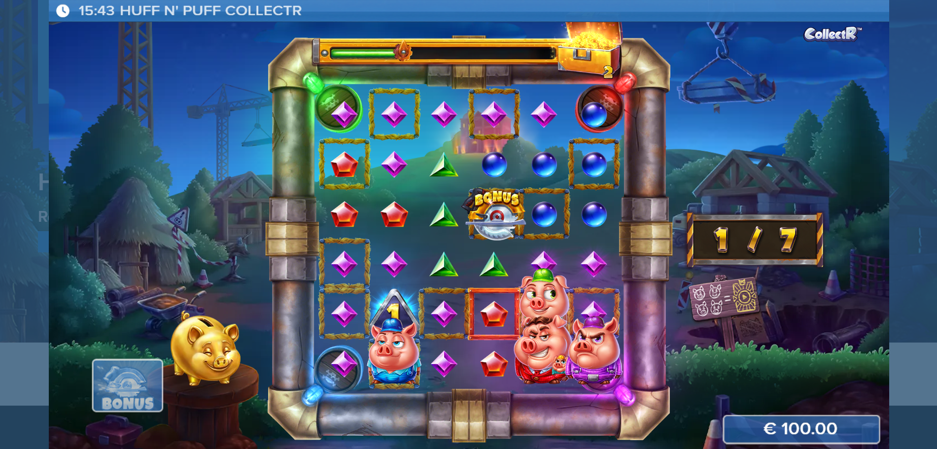 Huff and Puff CollectR Bonus feature screenshot