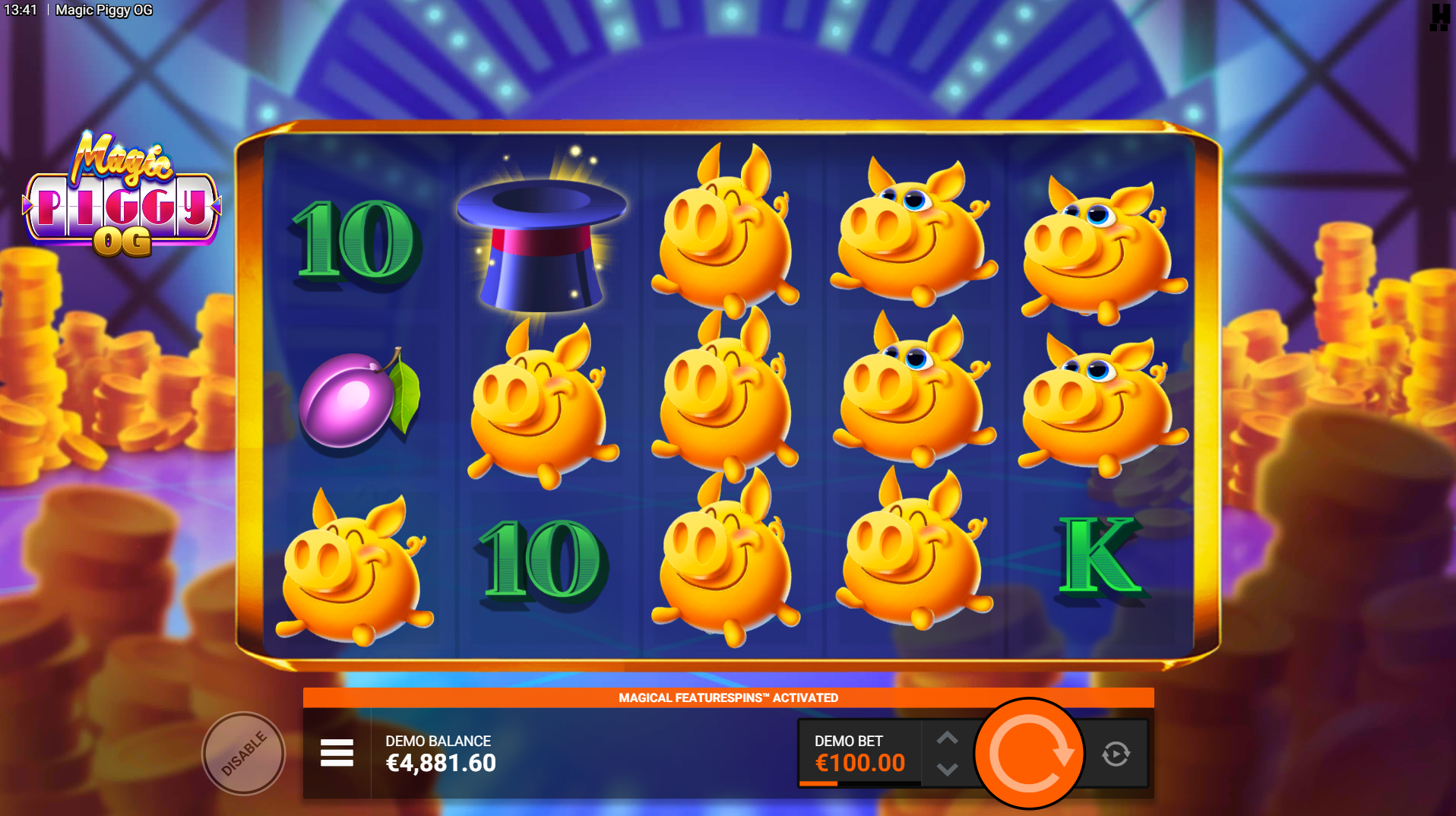 Magic Piggy OG Magical Feature Spins