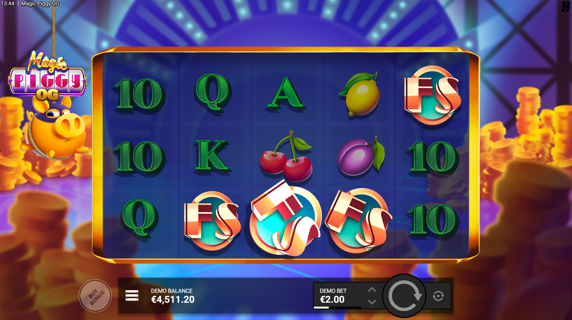 Magic Piggy OG Epic Pig Bonus Feature (4 Scatters)