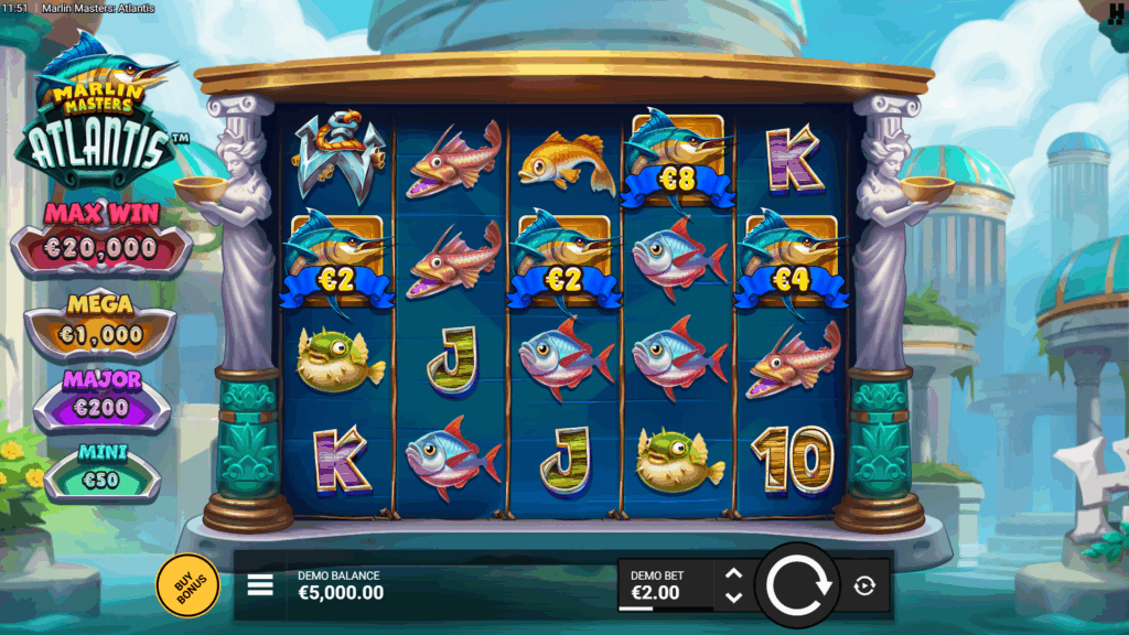 Marlin Masters: Atlantis Base Game & Features