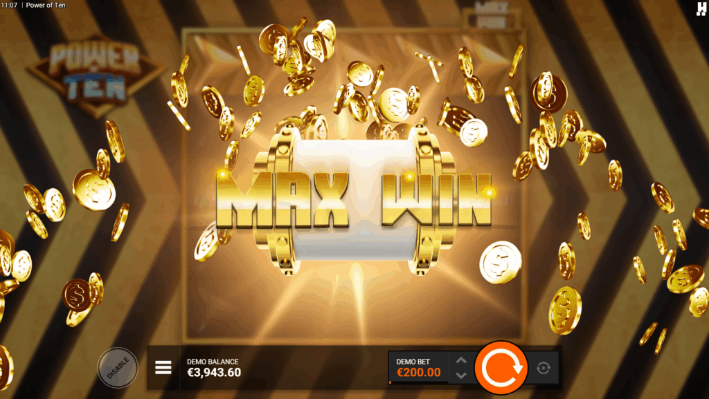 Power of Ten High-Roller Featurespins