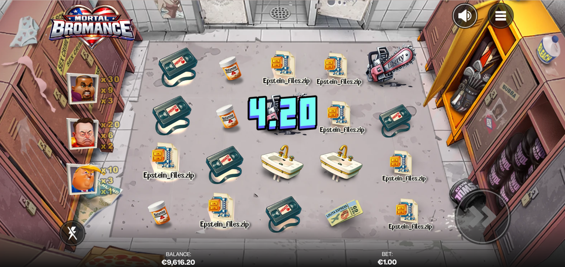 Mortal Bromance Base Game Win