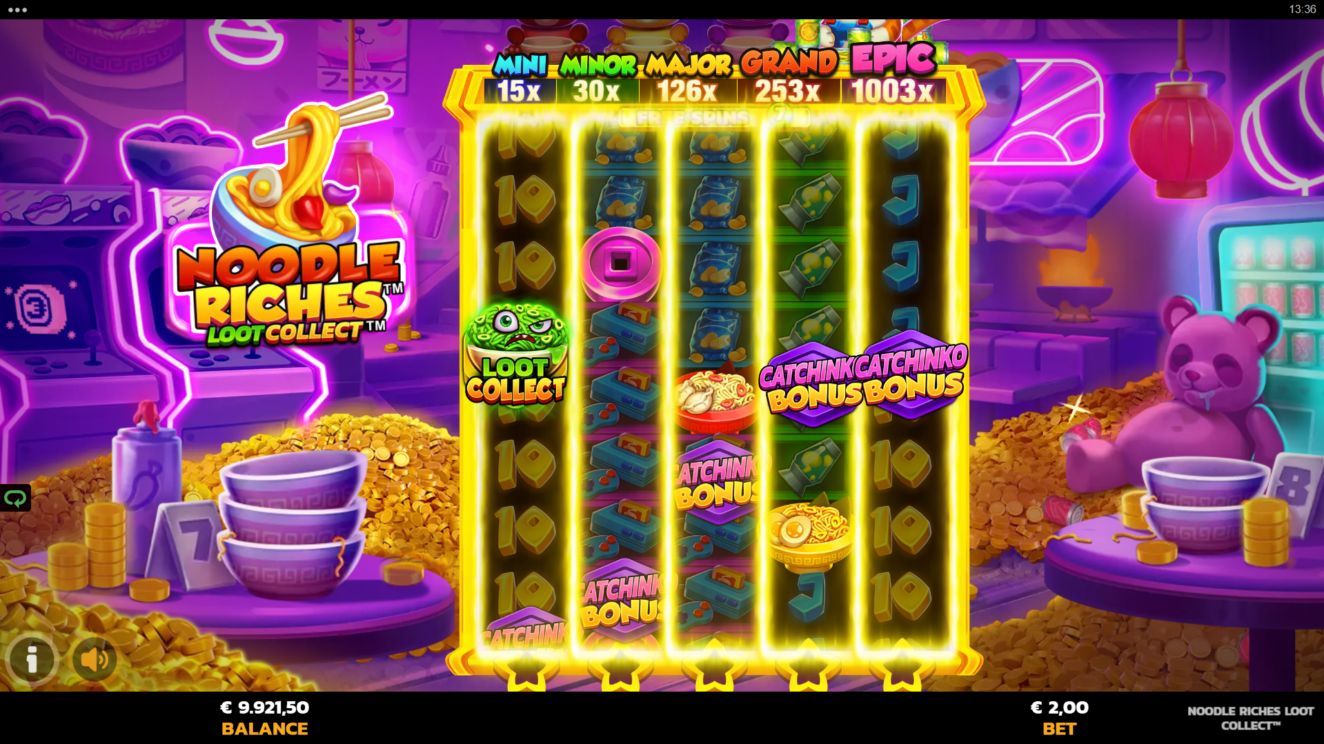 Noodle Riches Loot Collect expand feature