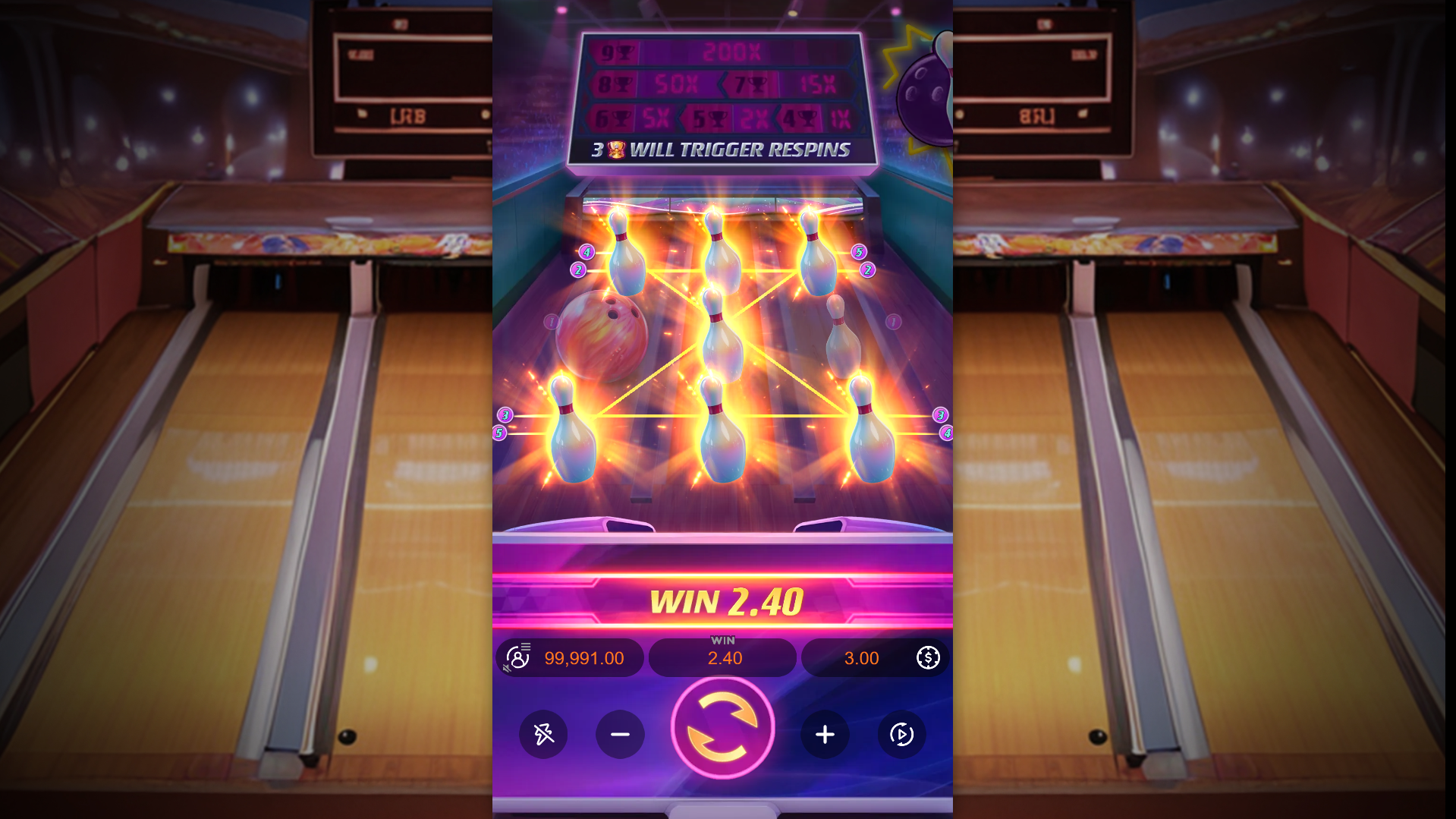 Perfect Strike Offers Players 5 Fixed Paylines