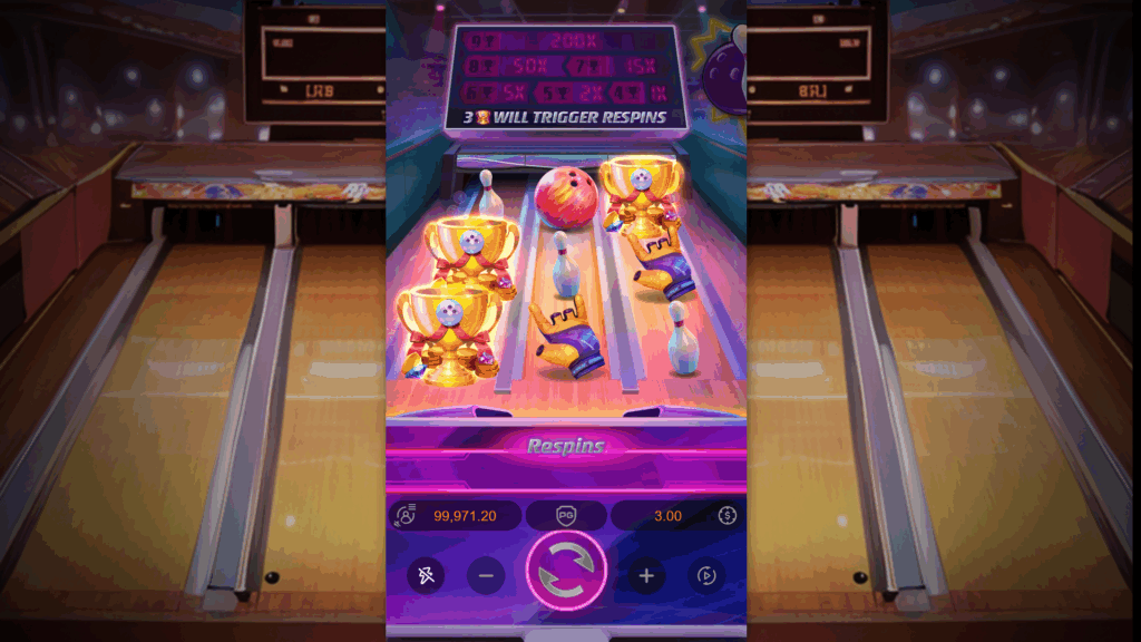 Land 3 or More Trophy Symbols to Trigger the Respin Feature