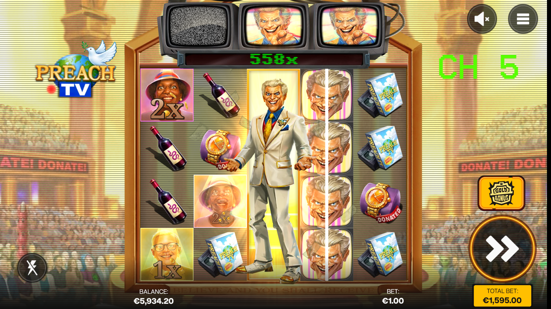 Preach TV super free spins bonus play