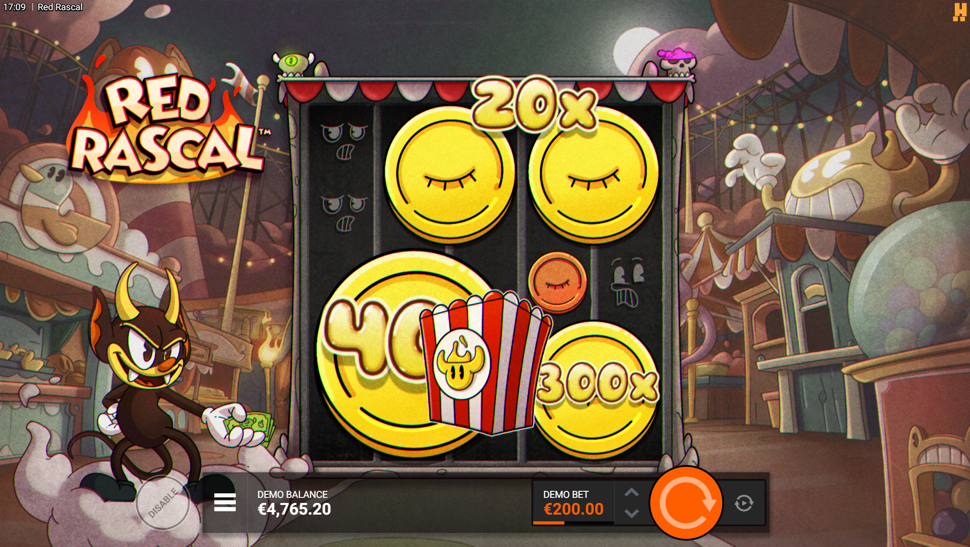 Red Rascal Frenzied Epic Drop Feature Spins