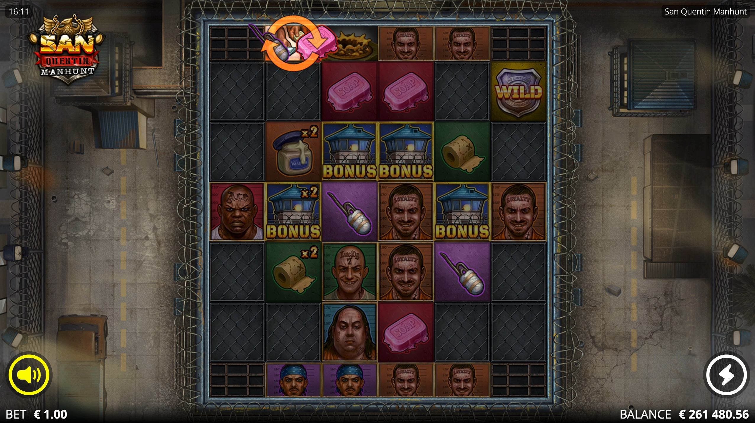 San Quentin Manhunt Yard Dealer feature converting object symbols to higher-paying versions