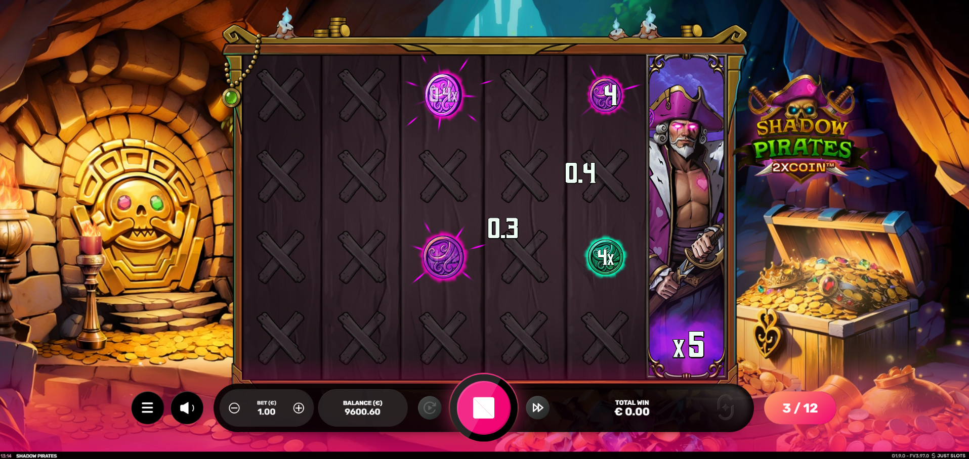 Shadow Pirates Free Spins Play screenshot