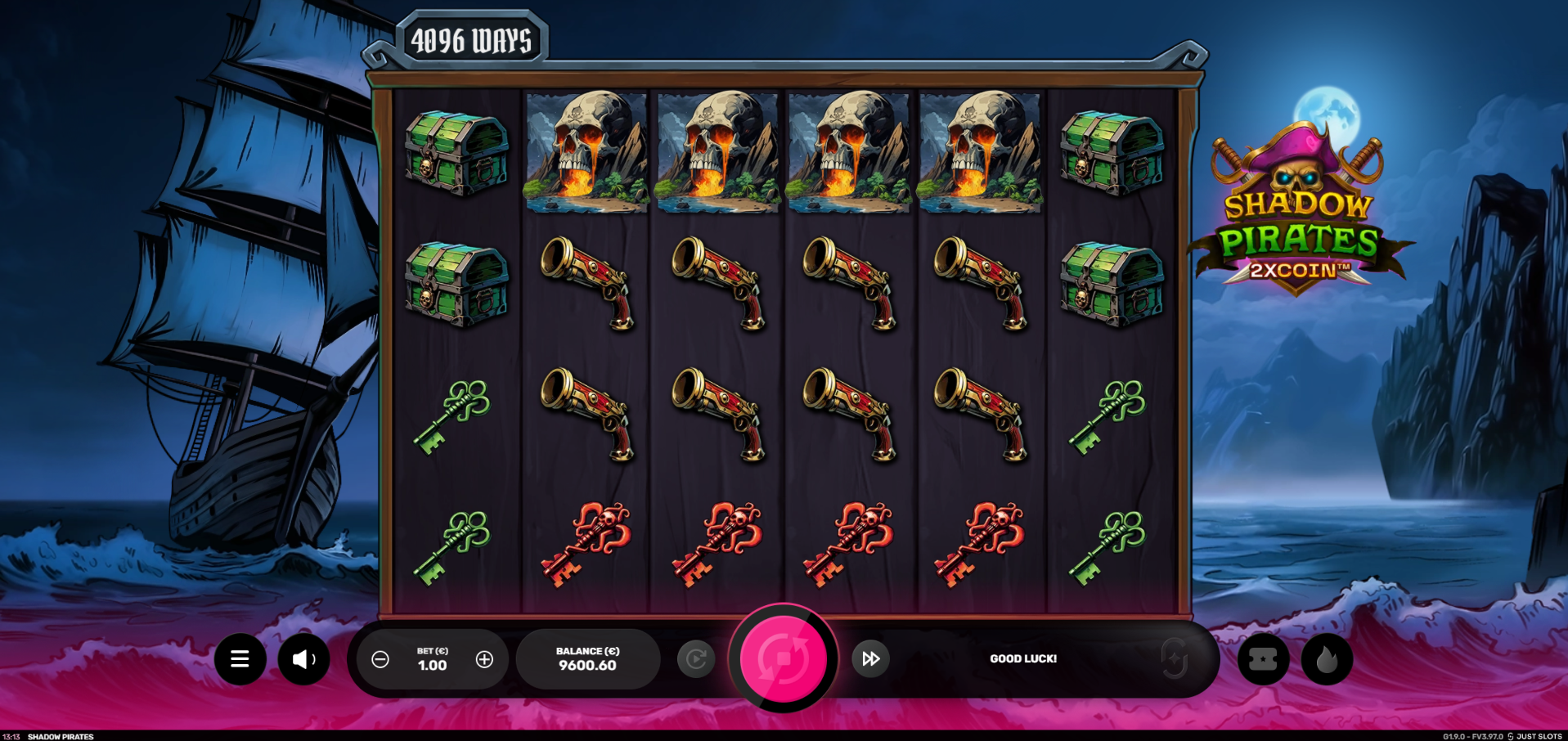 Shadow Pirates Free Spins Trigger screenshot