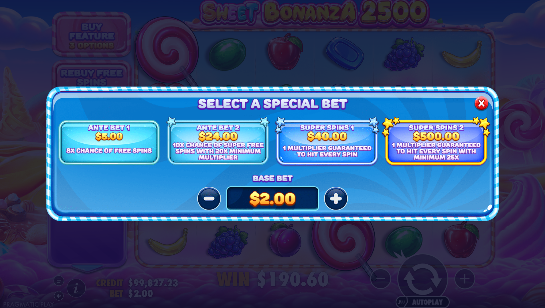 Take Advantage of a Rich Array of Feature Bet and Feature Buy Options to Enhance Play Further