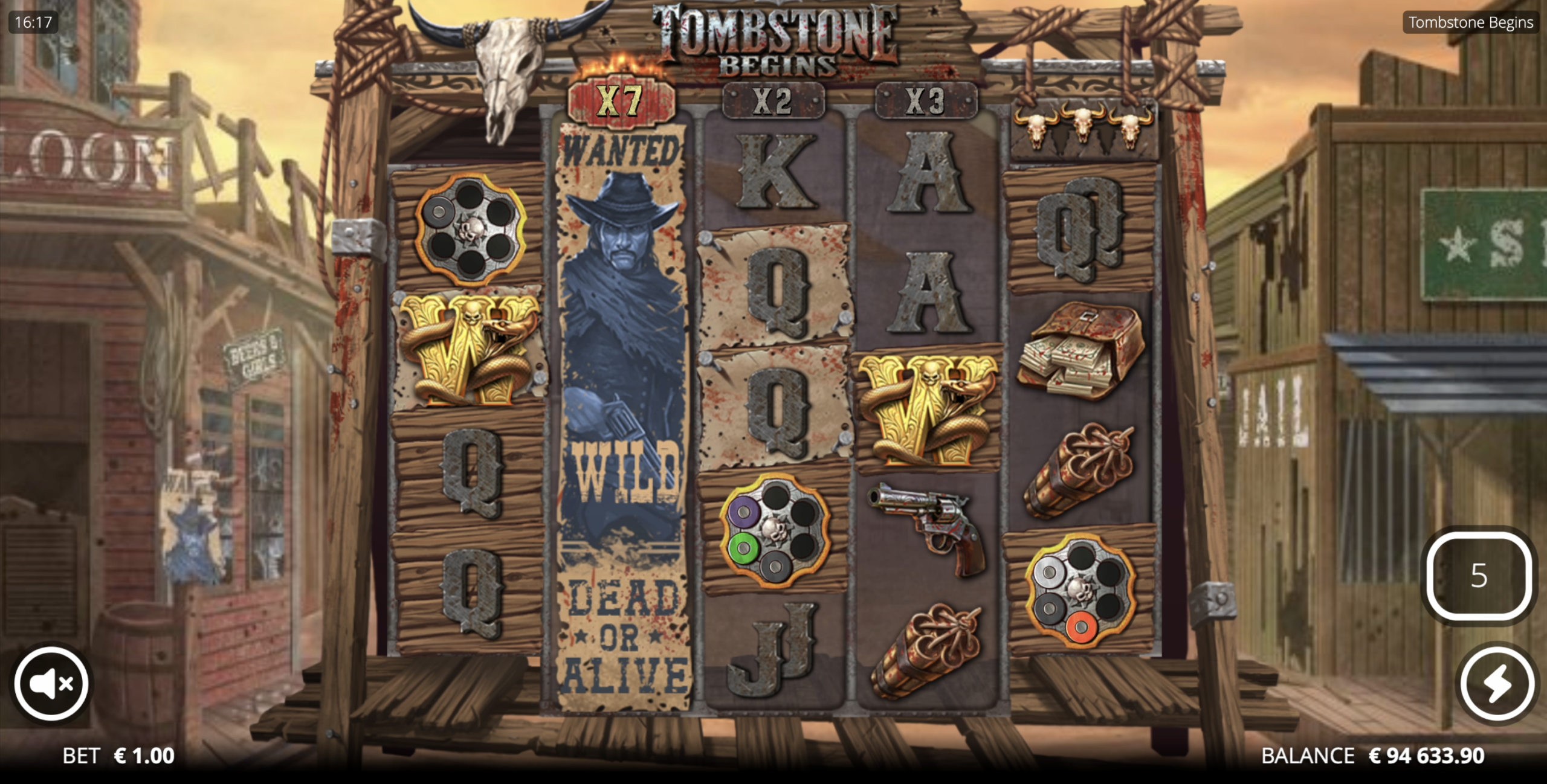 Tombstone Begins Gunslinger Spins xNudge
